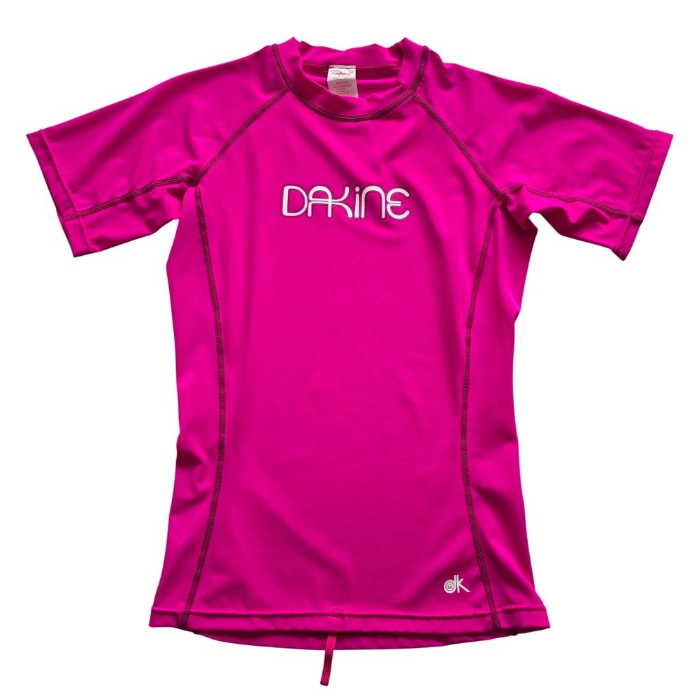 Dakine Women's Pink Short Sleeve UPF 50 Plus Rash Guard Medium